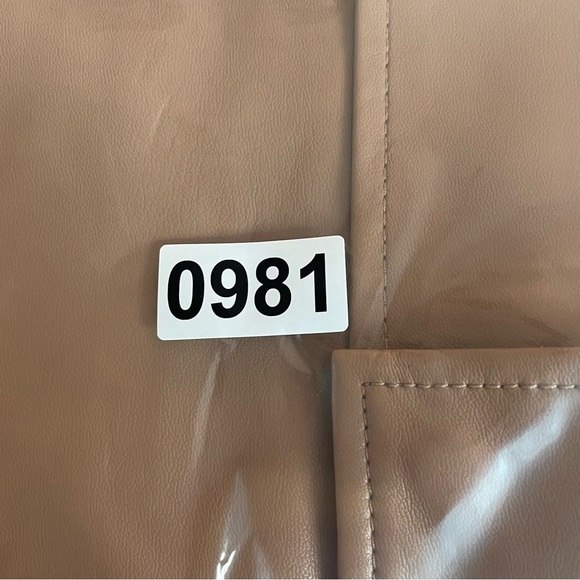 PISTOLA Cassie Brown Faux-Leather Cargo Pants 20981 - Picture 11 of 11